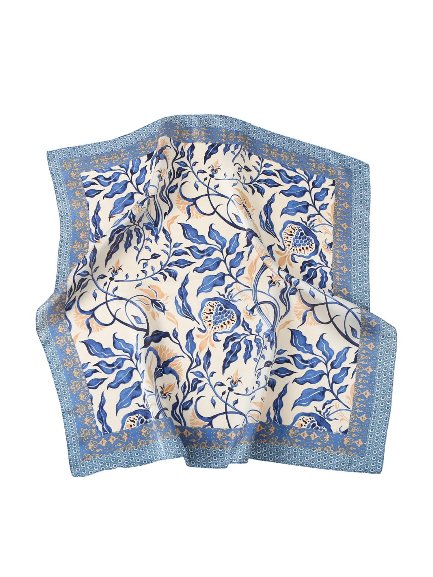 crosskulture Women Multi-Color Printed Satin Scarf-picture-25