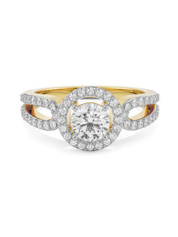 EMORI - Nikki Halo Ring in 14KT Gold | Authentic & Certified Lab Diamonds