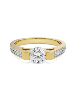 EMORI - Samantha Solitaire Engagement Ring in 18KT Gold | Authentic & Certified Lab Diamonds