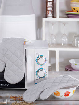 Maspar - Aspire Grey Woven Oven Mitt (Set of 2)