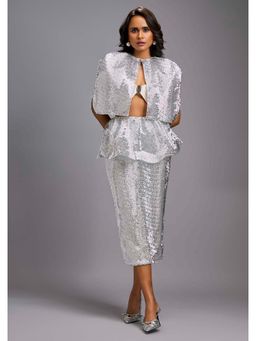 Deepika Arora - Women Silver Co-Ord Set