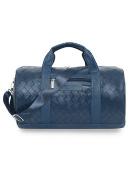 Nautica - Navy Blue Textured Pu Duffle Bag and Detachable Strap