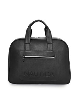 Nautica - Black Solid Pu Duffle Bag