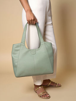 Toteteca - Green Solid Pu Shoulder Bag