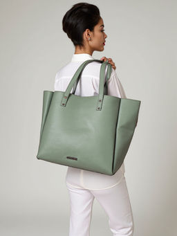 Toteteca - Green Solid Pu Shoulder Bag