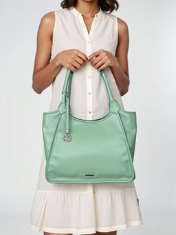 Toteteca - Green Solid Pu Shoulder Bag