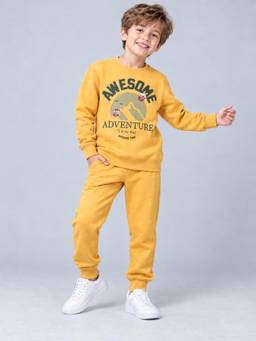 PLUM TREE - Boys Premium Soft Cotton full sleeve T-shirt and jogger pant Clothing Set