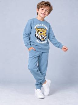 PLUM TREE - Boys Premium Soft Cotton full sleeve T-shirt and jogger pant Clothing Set