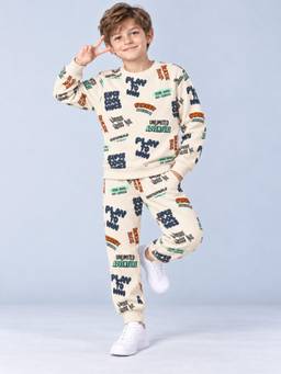 PLUM TREE - Boys Premium Soft Cotton full sleeve T-shirt and jogger pant Clothing Set