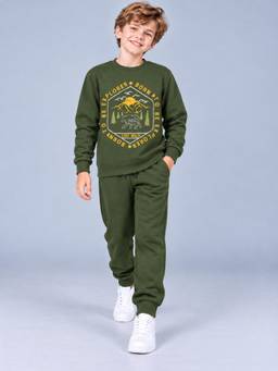 PLUM TREE - Boys Premium Soft Cotton full sleeve T-shirt and jogger pant Clothing Set