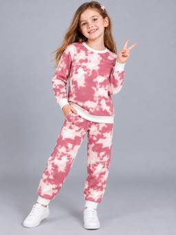 PLUM TREE - Girls Premium Soft Cotton Full sleeve T-shirt and jogger pant clothing set