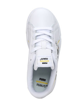 Puma - Peanuts Serve Pro Kids Unisex White Casual Shoes
