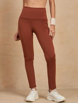 COLOR CAPITAL - Rust Solid Tights