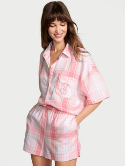 Victoria's Secret - Pink Modal-Cotton Shirt & Shorts