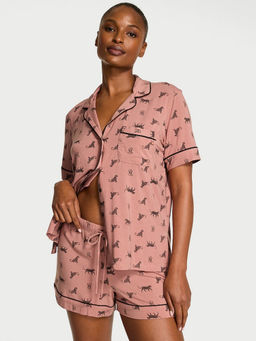 Victoria's Secret - Pink Modal Soft Shirt & Shorts