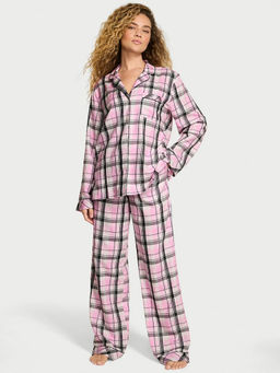 Victoria's Secret - Pink Flannel Shirt & Pyjama