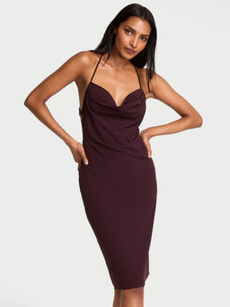 Victoria's Secret - Purple Very Sexy Chiffon Draped Slip Dress