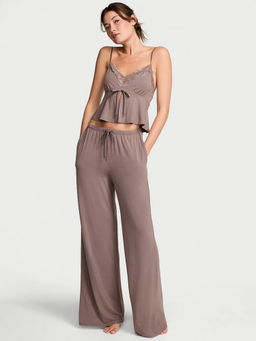 Victoria's Secret - Grey Modal Soft Lace-Trim Camisole and Pyjama