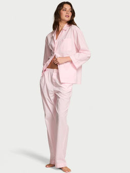 Victoria's Secret - Pink Heritage Cotton Oversized Shirt & Pyjama