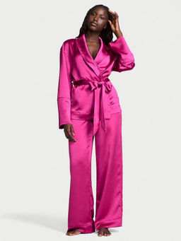 Victoria's Secret - Pink Luxe Satin Wrap Top & Pyjama