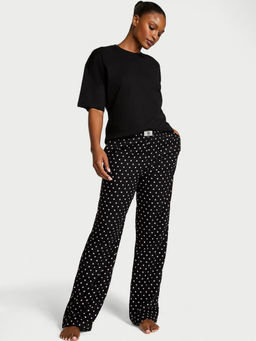 Victoria's Secret - Black Polka Dots Short-Sleeve T-shirt & Pyjama