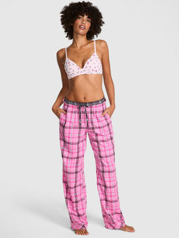 Victoria's Secret - Pink Boyfriend Flannel Sleep Pyjama