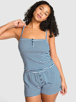 Victoria's Secret - Blue Pointelle Henley Camisole