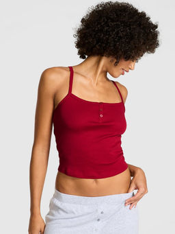 Victoria's Secret - Maroon Cotton Henley Camisole