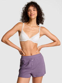 Victoria's Secret - Purple Cotton Boxer Shorts