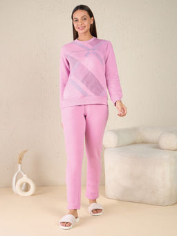 Sweet Dreams - Pink Printed Sweatshirt & Pyjama