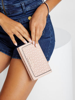 Guess - Rose Monogram Zakaria Phone Organizer Continental Wallet