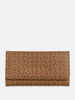 Guess - Mocha Monogram Saffron Slim Wallet