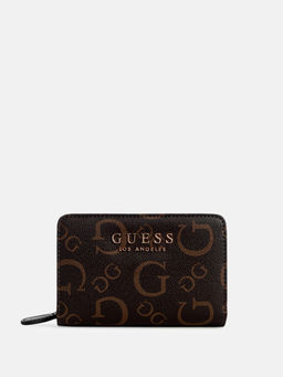 Guess - Natural Monogram Saffron French Wallet