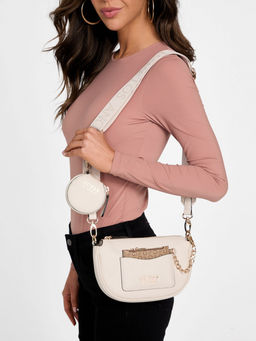 Guess - Stone Solid Espoir Top Zip Crossbody Bag with Pouch (Set Of 2)