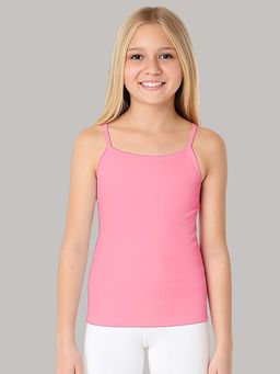 A.T.U.N. - Girls Pink Cotton Stretchable Innerwear Camisole Slip