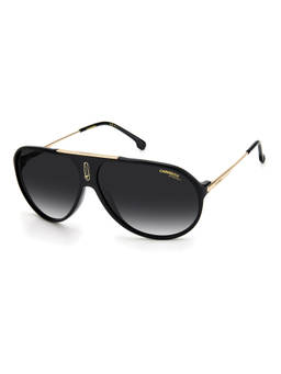 CARRERA - Sunglasses Dark Grey Shaded Lens Pilot Sunglass Black Frame