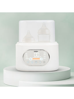 BAYBEE - White 10-In-1 Baby Bottle Warmer And Sterilizer with Steaming & Thawing (3-6 Months)