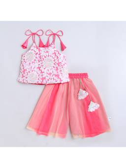 Many Frocks - Full Length Girl Ethnic Top And Palazzo