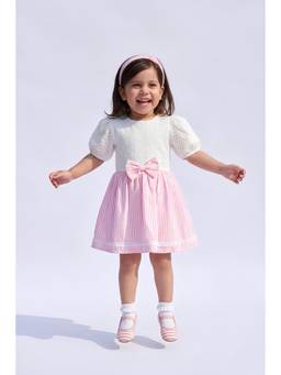 TINY GIRL - Tressel Cotton Puff Sleeves Dress