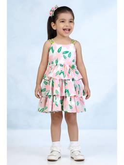 TINY GIRL - Tressel White Sleeveless Floral Printed Dress