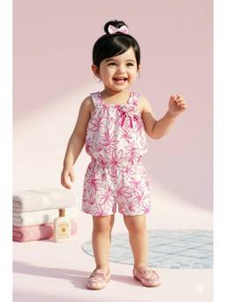 TINY GIRL - Tressel Sleeveless Floral Printed Top And Short