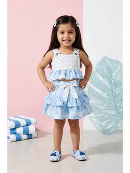 TINY GIRL - Tressel Sleeveless Printed Top And Skirt