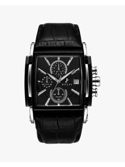 Sylvi - DOMINATOR Black Square Dial Chronograph mens watch
