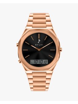 Sylvi - Timeshift Dual time slim luxury watch for men