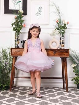 The Lush Affair - Stephanie Pink Sequin Bodice With Fluffy Skirt