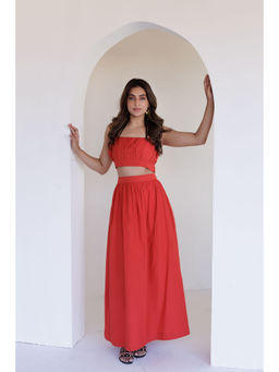 Ragavi - Aurora Red Co-Ord (Set of 2)
