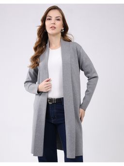 Monte Carlo - Grey Women Full Sleeve Cardigan