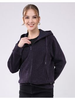 Monte Carlo - Purple Women Hooded Neck Full Sleeve Hoodie