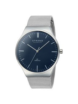 Strand by Obaku - Mason Cyan Blue Dial Quartz Watch For Men (S717GXCLMC)
