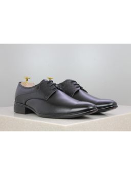 PRIVO - Black Solid-plain Formal Shoes
